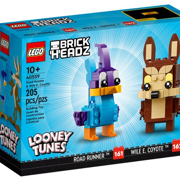 New Lego Brickheadz Looney Tunes Road Runner & Wile E. Coyote 40559 reti… - Picture 1 of 6